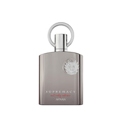 Afnan Supremacía No Solo Intenso, botella frontal para presencia elegante y duradera.