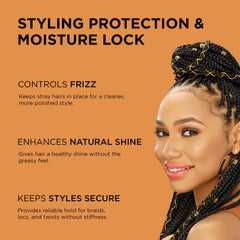 African Pride gel smoothing twists for sleek edges