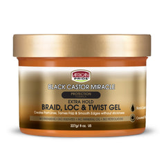 African Pride gel para trenzas, firmeza extrema, controla el frizz