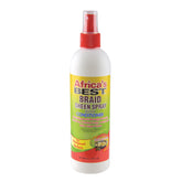 marca Africa's Best Brillo para Trenzas, botella verde, brillo saludable.