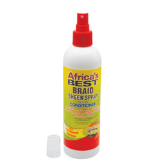 marca Africa's Best Brillo para Trenzas, retoques entre lavados para hidratar.