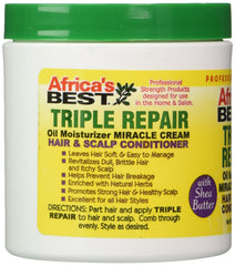 Africa's Best Triple Repair Oil, aplicación suave, cabello suave y nutrido tras cada uso.