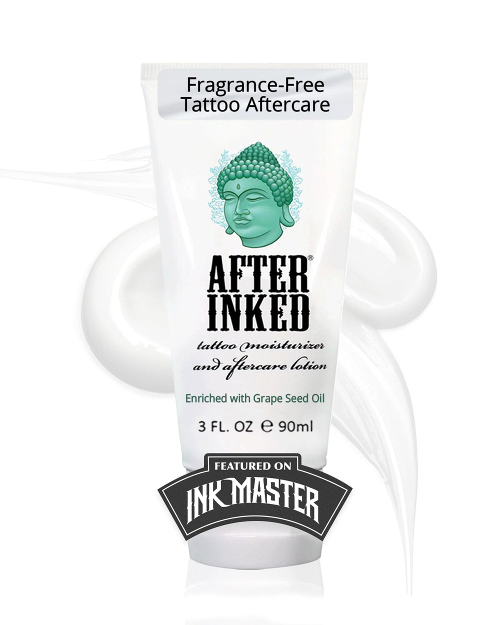 After Inked: bouteille de lotion tatouage 3oz pour hydratation douce.