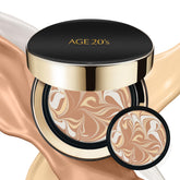 AGE 20's Signature Essence Pact SPF50+ en empaque compacto para retoques diarios.