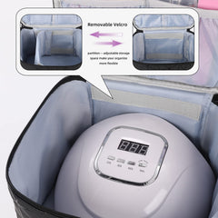 AGX Bravo interior desmontable y ajustable, protege la lámpara y herramientas.