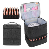 AGX Bravo organizador de esmaltes con doble capa, ideal para 30 botellas.