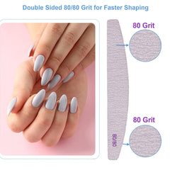 Lima AhaTopia emery duradera con doble cara para limar uñas gruesas.