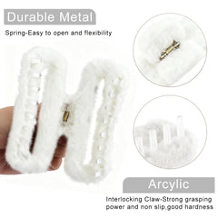 AHONEY clip pelo dientes grandes mantiene el cabello en su lugar