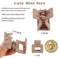 AHONEY clip pelo pequeño multicolor, agarre seguro para peinados diarios.