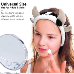 AHONEY diadema microfibra suave, cómoda para rutinas faciales