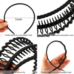 Diadema AHONEY con dientes, ajuste universal para todas las edades.