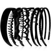 Diadema AHONEY con siete piezas para cabello negro, cómodo para uso diario.