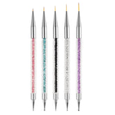 Conjunto AIBEE kit uñas doble punta para delineados precisos.