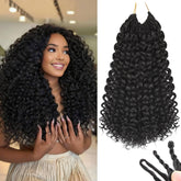 AIBEO GoGo Curl cabellos crochet con onda profunda para un look natural y duradero.
