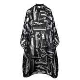 Bata de barbero AIHOPESTO frontal para cortes precisos y protección de la ropa.