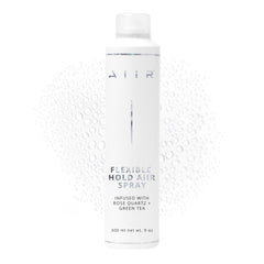 AIIR Laque Coiffante Flexible, bouteille 9oz, tenue légère et brillance naturelle.