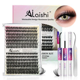 Pestañas racimos AILAISHI 9–16 mm para look natural y cómodo.