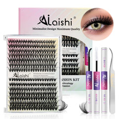 Pestañas racimos AILAISHI 9–16 mm para look natural y cómodo.