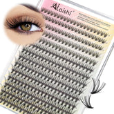 AILAISHI clústeres de pestañas: caja 280 unidades 9–16 mm para volumen natural