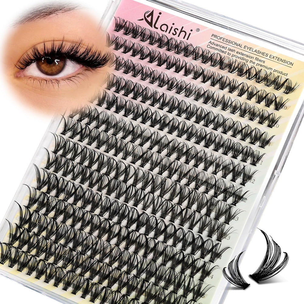 Pestañas AILAISHI con banda ultra suave 0,045 mm para uso diario sin irritación.