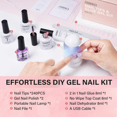 Deshidratante preparador de uñas AILLSA para una superficie limpia.