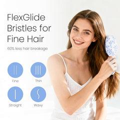 AIMIKE Porcelia Qing cepillo con puntas redondeadas para mayor comodidad.