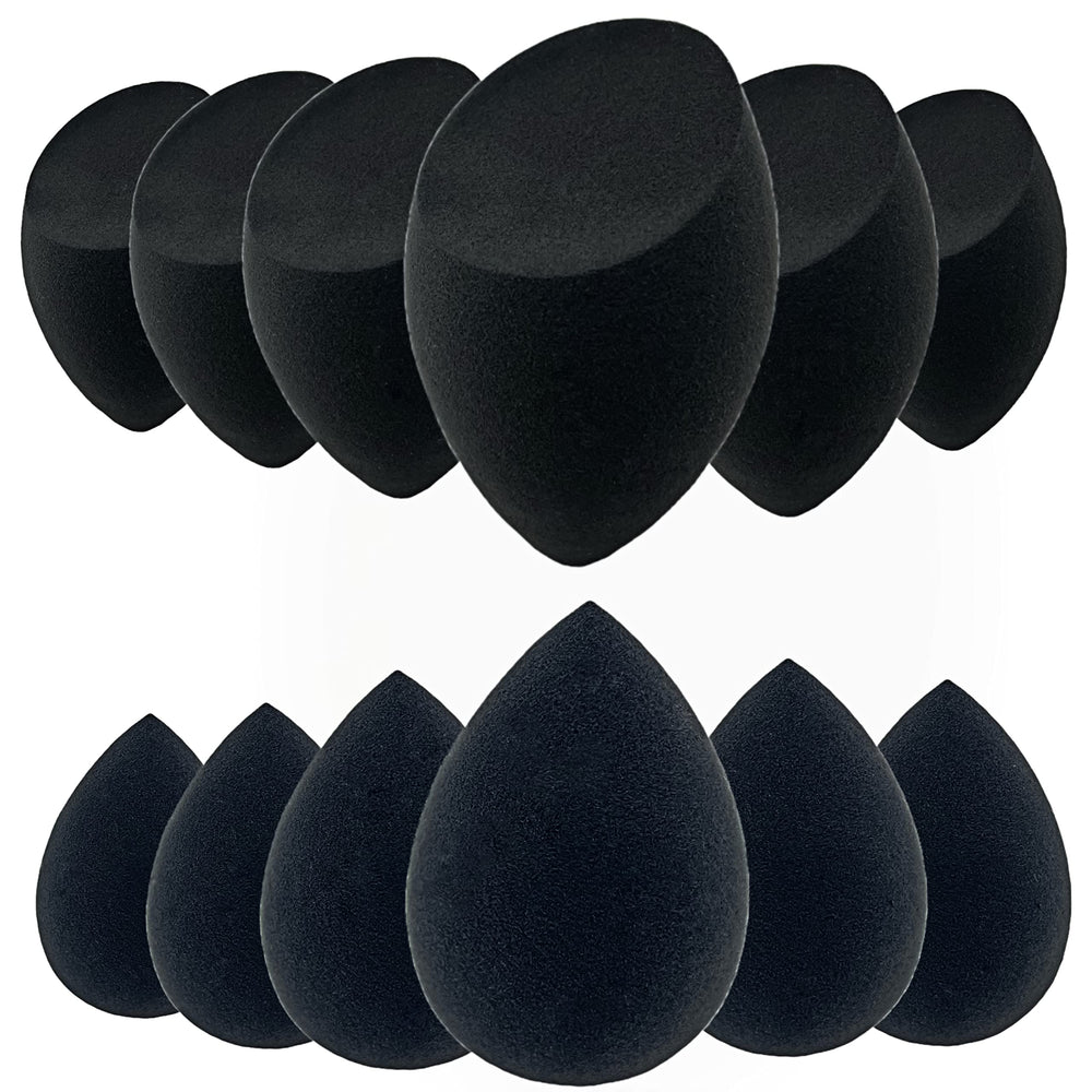 AIMILIQI conjunto de 12 esponjas de maquillaje para difuminar bases con acabado uniforme