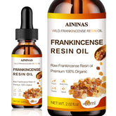 AININAS Aceite de resina de incienso: botella elegante para cuidado diario