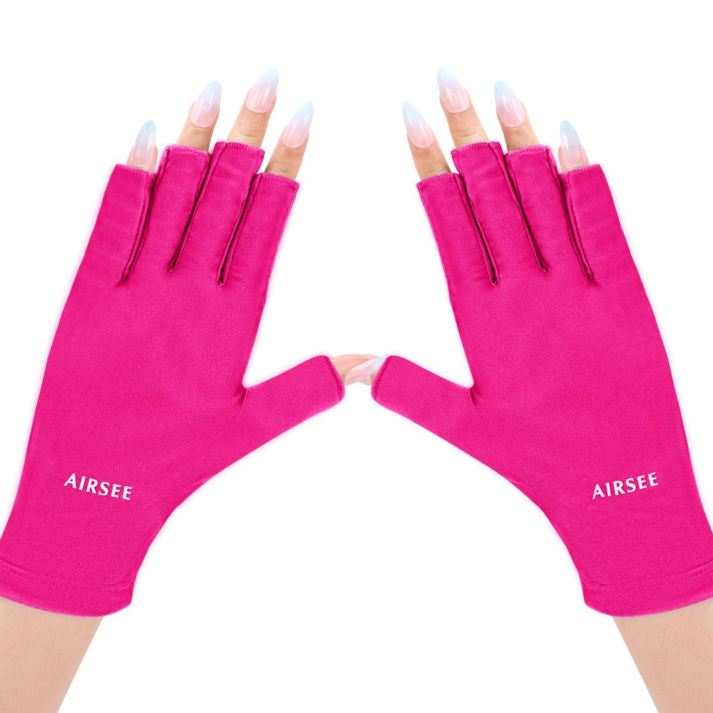 Guantes AIRSEE UV para manicura protegen la piel durante la sesión.