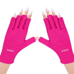 Guantes AIRSEE UV para manicura protegen la piel durante la sesión.
