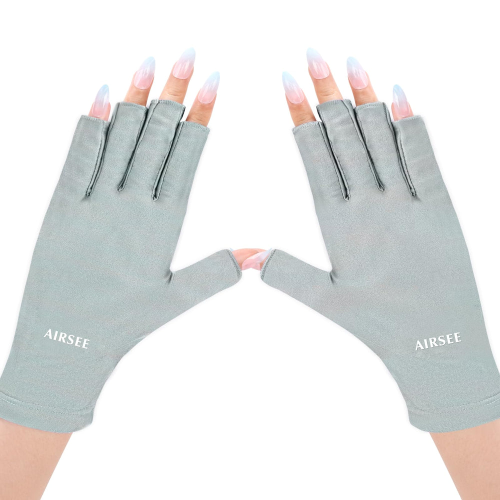 AirSEE guantes UV para manicura protegen la piel durante la sesión.