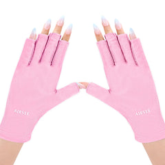 AIRSEE guantes UV para manicura protegen la piel durante la sesión de manicura.