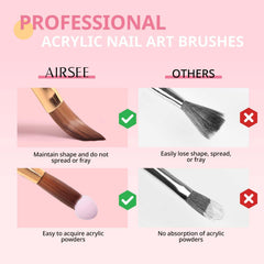 Uso profesional y para principiantes con pinceles AIRSEE para uñas.