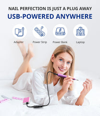AIRSEE Studio Basic, carga USB, uso cómodo en casa o en cliente.