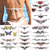 Aivoch tatuajes para abdomen con diseños variados para looks divertidos.