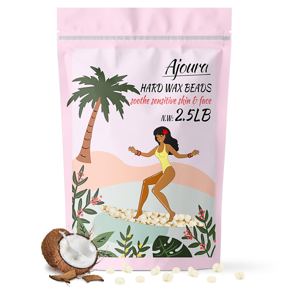 Ajoura 2.5 lb wax beads pack for economical home waxing.