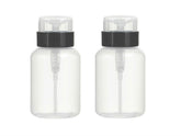 AKOAK botella dispensadora 200 ml con bomba negra, ideal para esmalte.