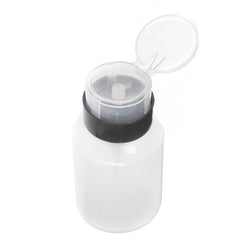 AKOAK dispensadora con bomba para desmaquillante y alcohol, 200 ml, negro.