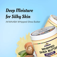 AKWAABA Whipped Shea Butter Mango Dulce: aplicación facial y corporal suave.