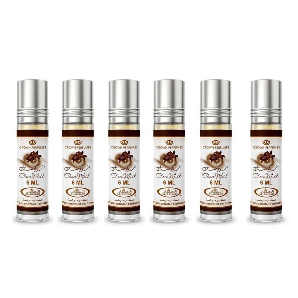 Al-Rehab Choco Musk perfume concentrado rollerball, ideal para uso diario y ocasiones especiales.