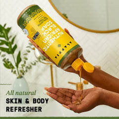 Limpieza suave para rostro, manos y cuerpo con Jabón Negro Africano de Alaffia.