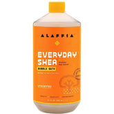 Alaffia baño de burbujas sin fragancia, para una piel suave tras el baño.