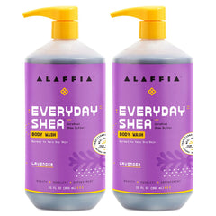 Alaffia Everyday Shea Lavender bottle for gentle cleansing and skin hydration.