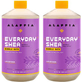 Alaffia, baño de burbujas de karité diario, listo para un baño suave.