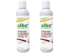 Aceite corporal Kukui Nut de Alba Botanica en dúo de 8.5 oz para hidratación profunda