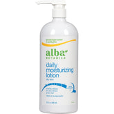 Loción corporal Alba Botanica Muy Emoliente Máxima en botella de 32 oz para hidratación profunda