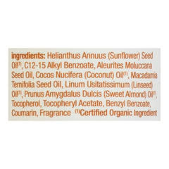 Mezcla de aceites vegetales Alba Botanica para hidratación diaria.