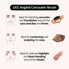 ALBEAUT brocha correctora uso bajo ojos para acabado natural