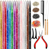 Alfie Darling kit mechones brillantes para cabello en 14 colores.