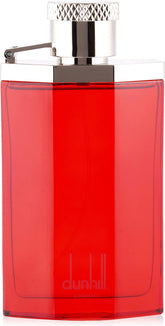 Alfred Dunhill Desire Red, frasco frontal, presencia icónica y sofisticada.